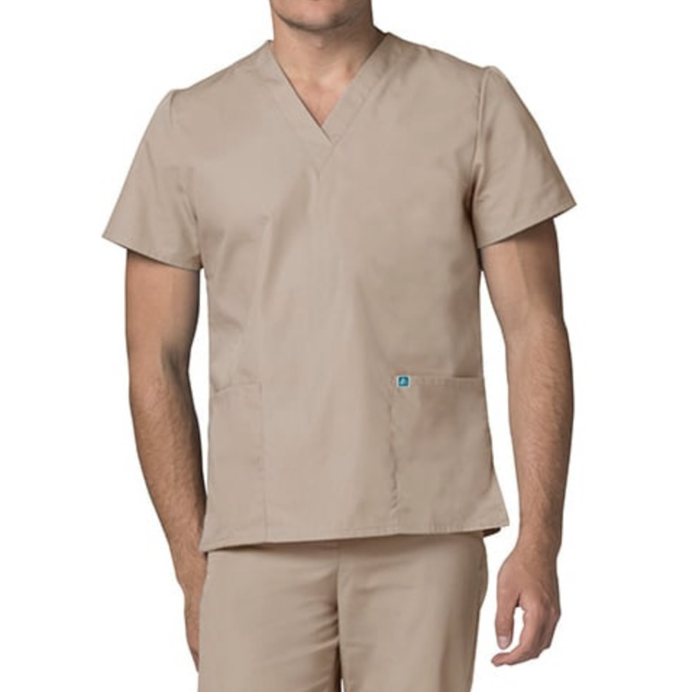 Universal Basics Adar Scrub Shirt Unisex Size XSM V Neck Pockets Short Sleeve